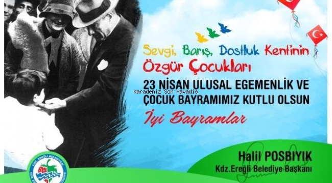 Başkan Posbıyık' tan 23 Nisan Mesajı