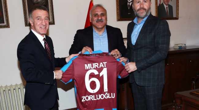 Trabzonspor Yönetiminden Başkan Zorluoğlu'na Ziyaret