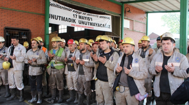 30 MADEN ŞEHİDİ DUALARLA ANILDI