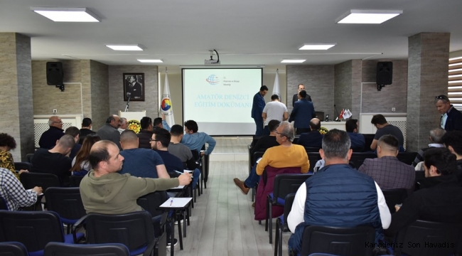 AMATÖR DENİZCİ BELGESİ EĞİTİM VE SINAVLARI KDZ EREĞLİ TİCARET VE SANAYİ ODASINDA YAPILDI