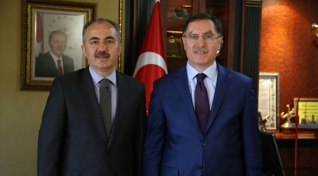 Başdenetçi Malkoç, Başkan Metin'i ziyaret etti.
