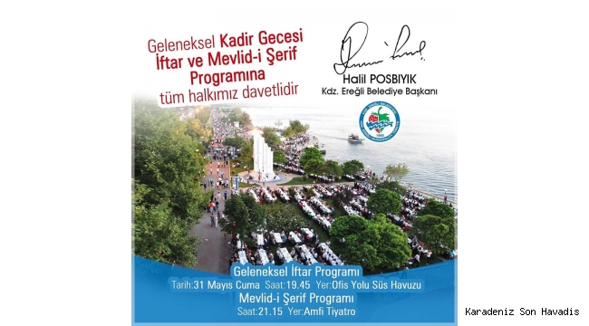 BAŞKAN POSBIYIK’IN KADİR GECESİ MESAJI