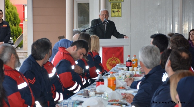 BAŞKAN POSBIYIK, İTFAİYECİLERLE İFTARDA BULUŞTU..