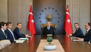 Cumhurbaşkanı Erdoğan, Türk Konseyi Genel Sekreteri Amreyev’i kabul etti