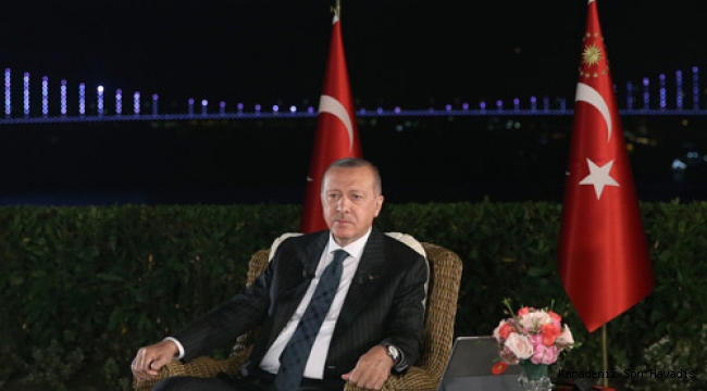 Cumhurbaşkanı Erdoğan, sosyal medya ve televizyon ortak yayınına katıldı