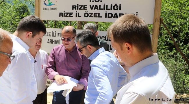 RİZE İL GENEL MECLİS BAŞKANI TÜRÜT YATIRIMLARI YERİNDE İNCELEDİ