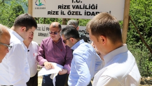 RİZE İL GENEL MECLİS BAŞKANI TÜRÜT YATIRIMLARI YERİNDE İNCELEDİ