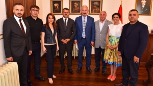 Azerbaycan Büyükelçisi İbrahim'den, Ataman'a ziyaret