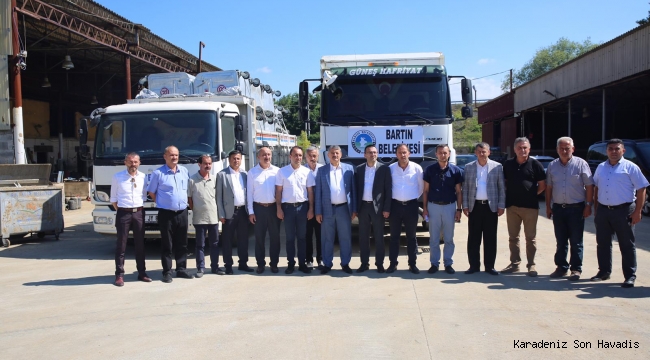 BARTIN BELEDİYE BAŞKANI CEMAL AKIN’DAN AKÇAKOCA’YA YARDIM ELİ