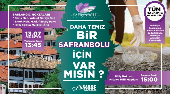 Daha Temiz Bir Safranbolu İçin...