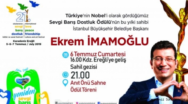 EKREM İMAMOĞLU CUMARTESİ EREĞLİ'YE GELİYOR