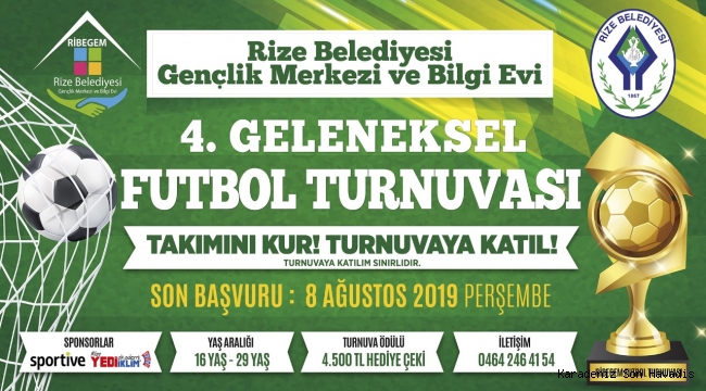 RİBEGEM'DEN GENÇLERE FUTBOL TURNUVASI