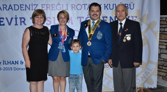 ROTARY'DE AYKUT ATEŞ DÖNEMİ TÖRENLE BAŞLADI