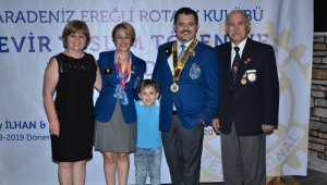 ROTARY'DE AYKUT ATEŞ DÖNEMİ TÖRENLE BAŞLADI