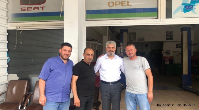 Trabzon Mv. Adnan Günnar'dan, Sanayi esnafına ziyaret