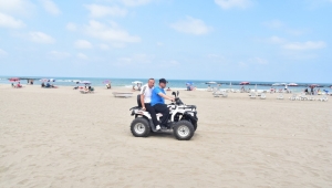 Başkan Sarı, ATV ile Karasu Sahilini Denetledi