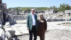 Cumhurbaşkanı Erdoğan, Stratonikeia Antik Kenti’ni ziyaret etti