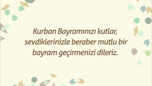 Erdemir'in Kurban Bayramı Mesajı