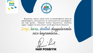 KDZ Ereğli Belediye Başkanı Halil Posbıyık'ın Kurban Bayramı Mesajı