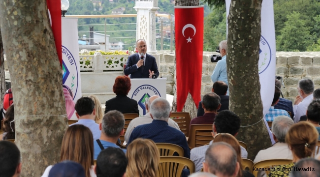 RİZE BELEDİYESİ’NDEN EKREM ORHON’A ANMA MERASİMİ