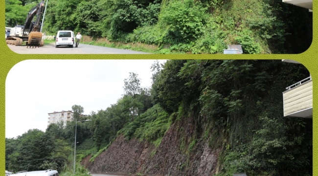 Rize Kalesi’nin ulaşım yolları genişletiliyor...