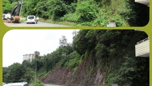 Rize Kalesi’nin ulaşım yolları genişletiliyor...