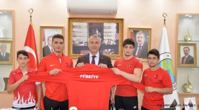 Şampiyonlardan Babaoğlu’na ziyaret