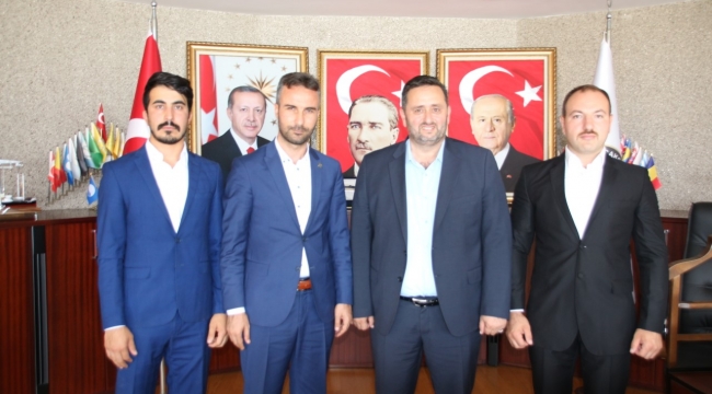 Ülkü Ocakları Başkanlarından, Yanmaz'a Ziyaret