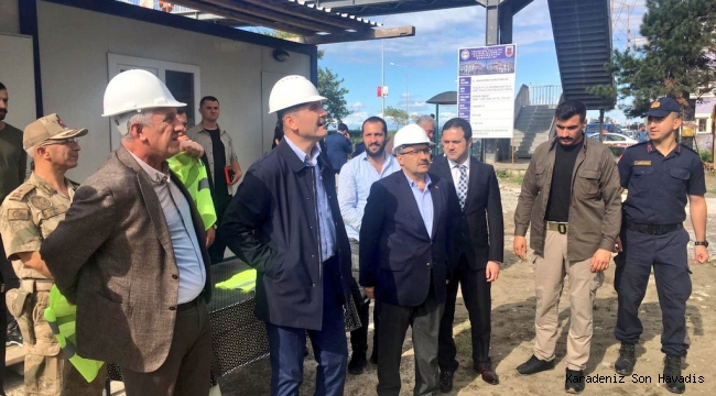 Bakan Soylu, Of ve Sürmene İlçelerinde incelemelerde Bulundu