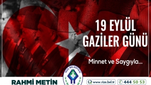 BAŞKAN METİN’DEN GAZİLER GÜNÜ MESAJI