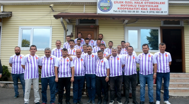 HALK OTOBÜSÜ KOOPERATİFİNDEN BELEDİYESPOR'A DESTEK