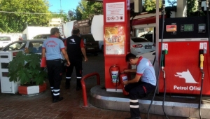 İtfaiye Müdürlüğü Benzin İstasyonlarını Denetledi