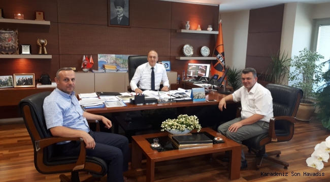  Sarı, Karayolları İstanbul Bölge Müdürü Çolak ile Görüştü