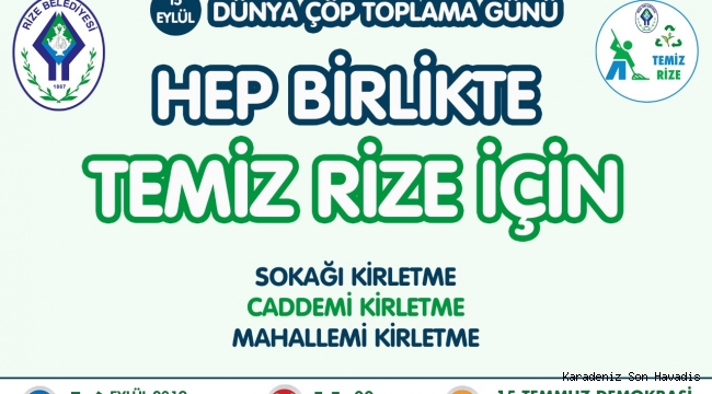 Temiz çevre konusunda farkındalık yaratmak için bir araya geliyoruz