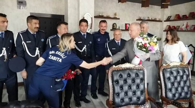 Zabıta Teşkilatından, Kaymakam Çorumluoğlu'na ziyaret