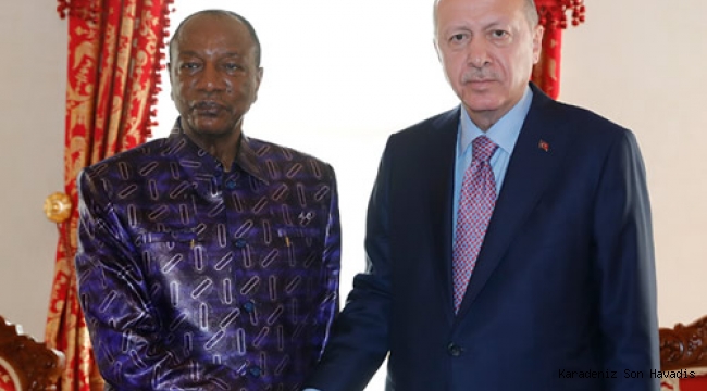 Cumhurbaşkanı Erdoğan, Gine Cumhurbaşkanı Condé ile görüştü