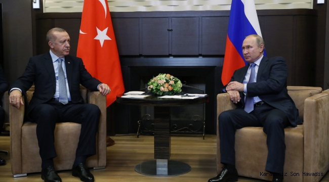 Cumhurbaşkanı Erdoğan, Rusya Devlet Başkanı Putin ile görüştü