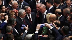 Cumhurbaşkanı Erdoğan, TBMM’nin yeni yasama yılı açılış resepsiyonuna katıldı
