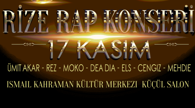 RİZE DE RAP KONSERİ