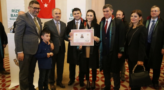 TÖRENLE AVUKATLIĞA ADIM ATTILAR..