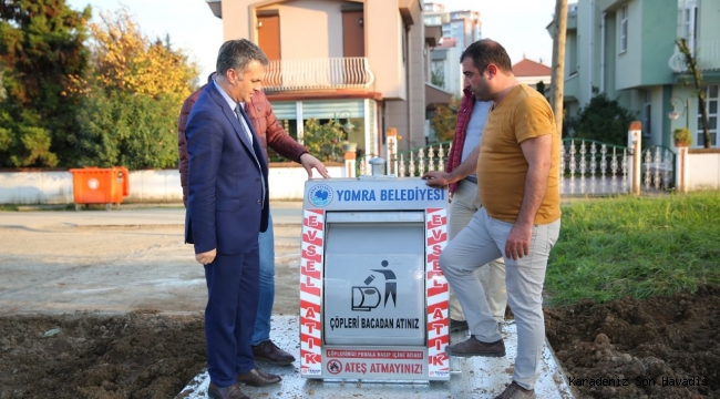 Yomra’da çöpler yeraltına alınıyor