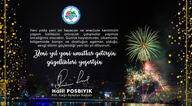 Başkan Posbıyık' tan yeni yıl mesajı