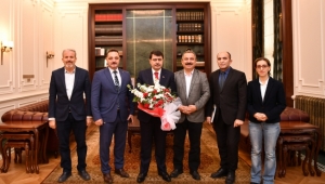 Başkan Sinan Burhan ve Süleyman Basa'dan Vali Vasip Şahin'e ziyaret