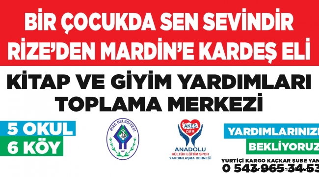 Bir Çocukta Sen Giydir Rize'den Mardin'e Kardeş Eli 
