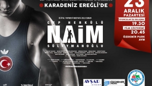 ‘Cep Herkülü Naim Süleymanoğlu’ filminin oyuncuları Ereğli’ye geliyor