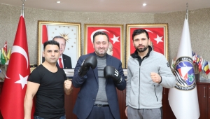Dünya Şampiyonundan Başkan Yanmaz'a Ziyaret