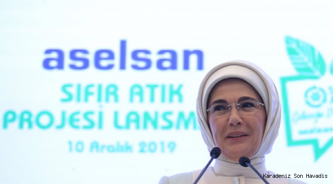 Emine Erdoğan, ASELSAN Sıfır Atık Projesi Lansman Töreni’ne katıldı