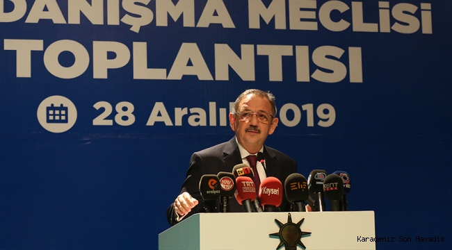 Mehmet Özhaseki, AK Parti Kayseri İl Danışma Meclisi Toplantısı'nda konuştu.