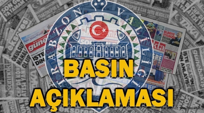 Valilik'ten son dakika açıklaması geldi