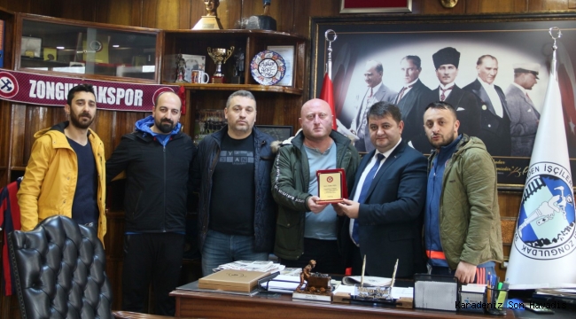 Zonguldakspor taraftarlarından Yeşil’e teşekkür 